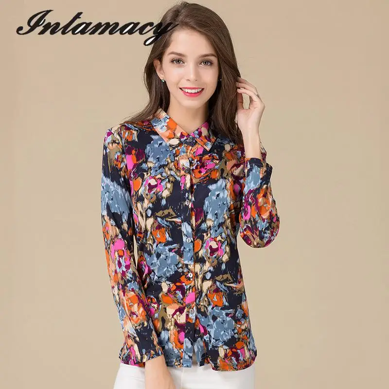 Новая шелковая трикотажная рубашка свободная большого размера из 100%