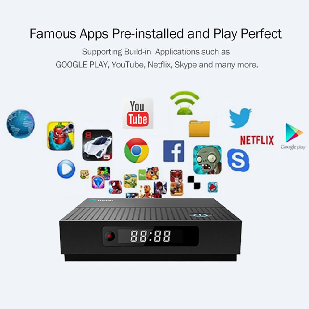 Оригинальный TX92 3 Гб/64 GB GB/32 Android 7 1 Smart ТВ Box Amlogic S912 Octa Core 2 4/5 ГГц Wi Fi 4 K H.265 Media Player