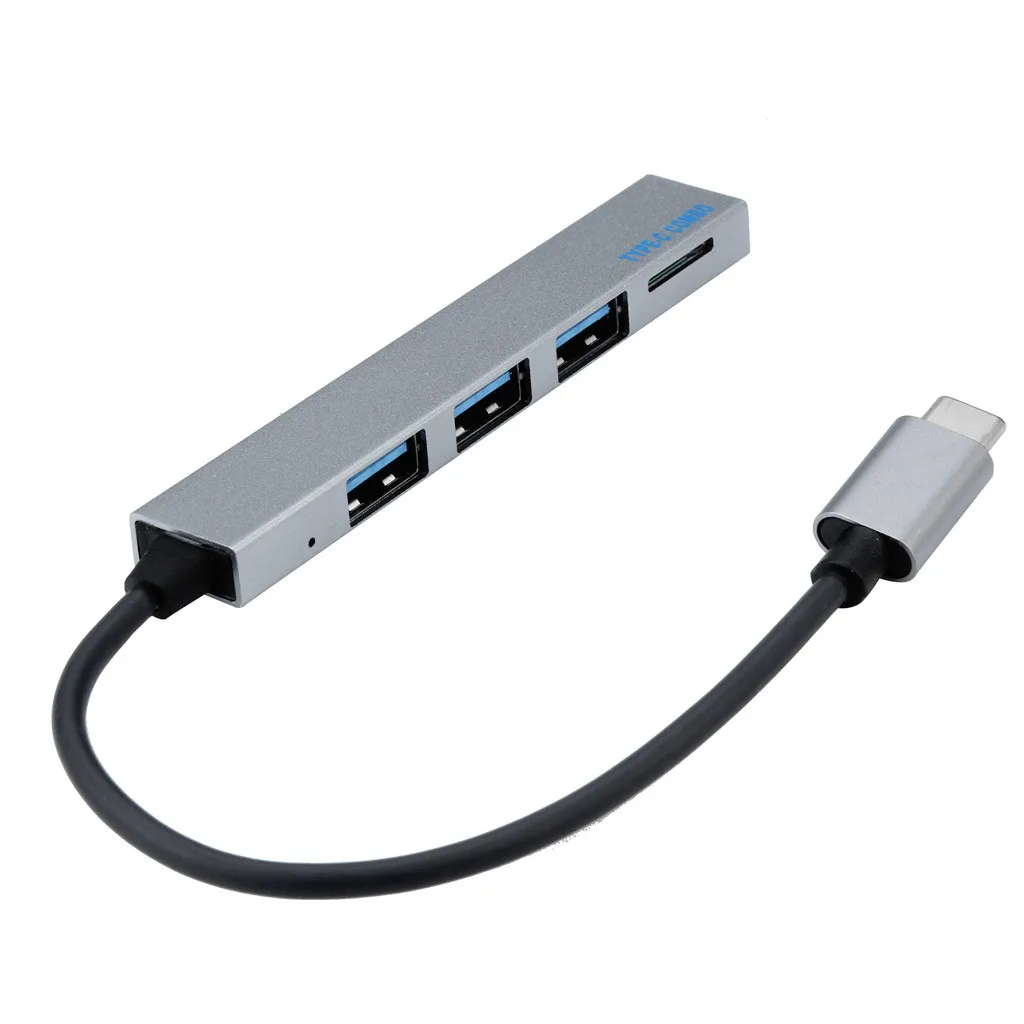 Kinganda Новый usb-хаб высокого качества мини Type-C на 3 порта для ноутбука OTG адаптер