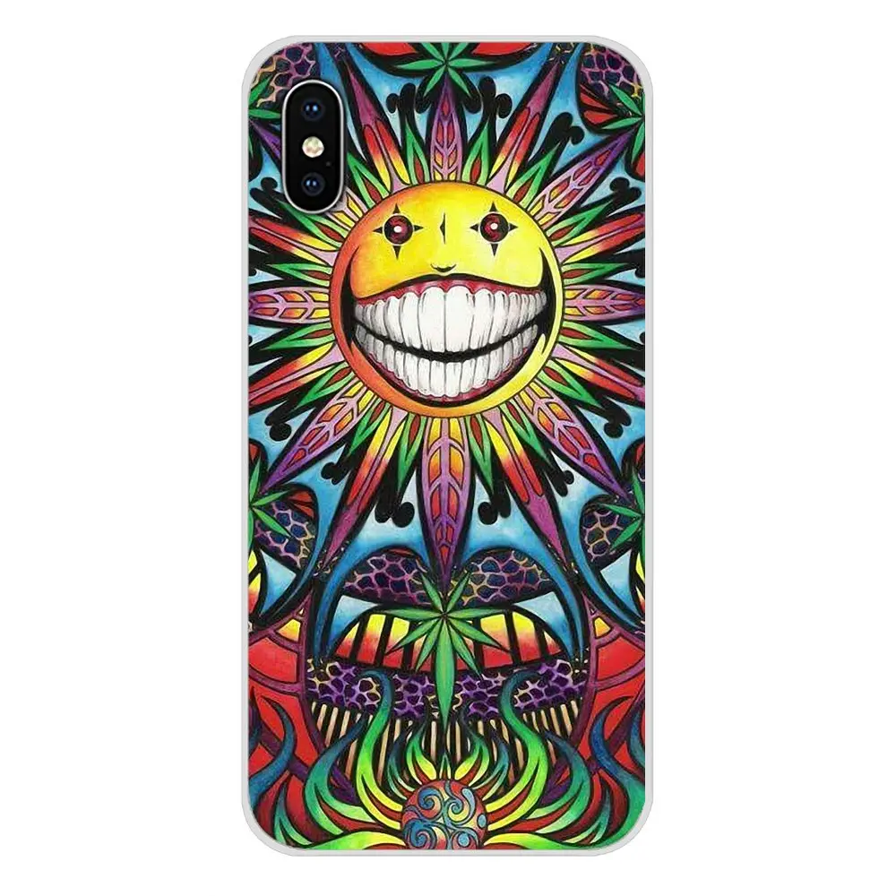 Художественный постер Psychedelic Ganja Pot Leaf для Huawei P8 9 Lite Nova 2i 3i GR3 Y6 Pro Y7 Y8 Y9 Prime 2017 2018 2019