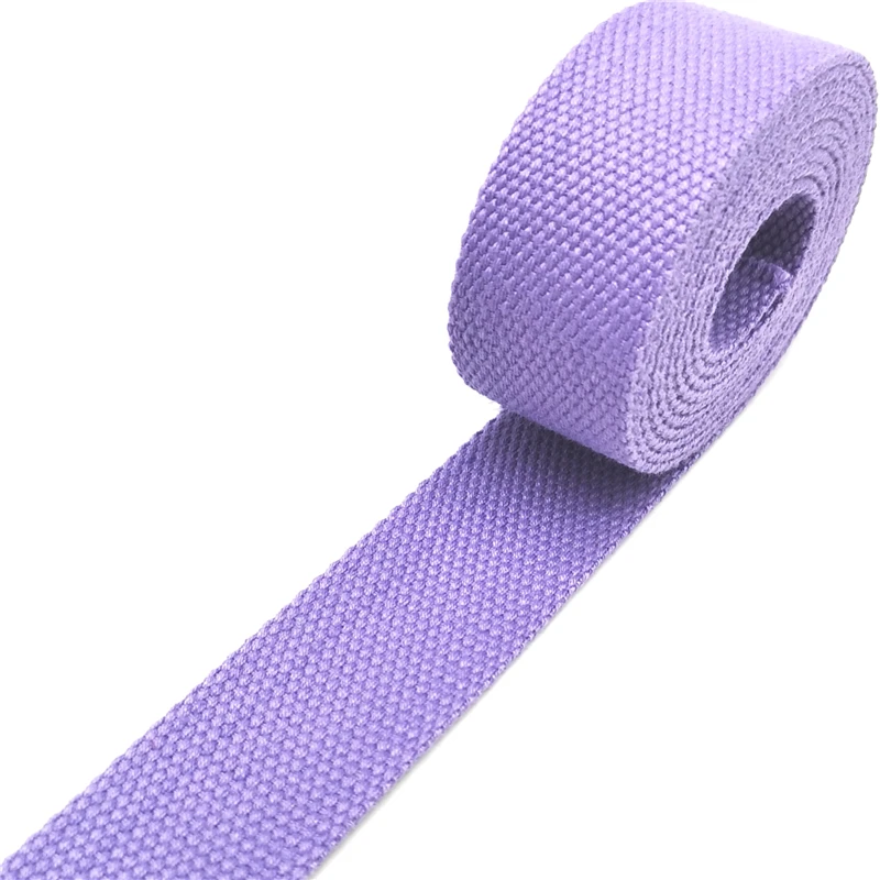 Light Purple 10 ярдов 32 мм парусиновая лента поясная сумка утолщенная(2 мм) хлопчатобумажная тесьма нейлоновая тесьма рюкзак поясная швейная сумка ремень аксессуары - Цвет: Light Purple