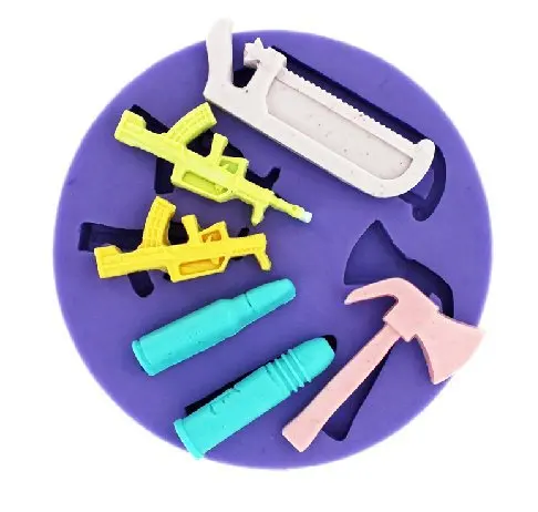 Силиконовая форма для самостоятельного изготовления и оружия в том числе пила