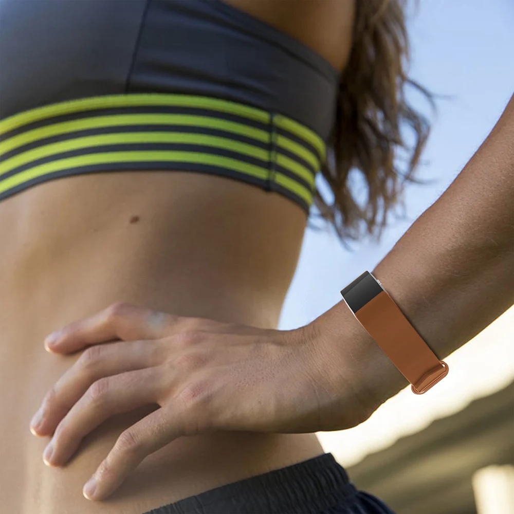 Ремешок для наручных часов браслет Fitbit Charge 2 кожаный спортивный ремешок умных