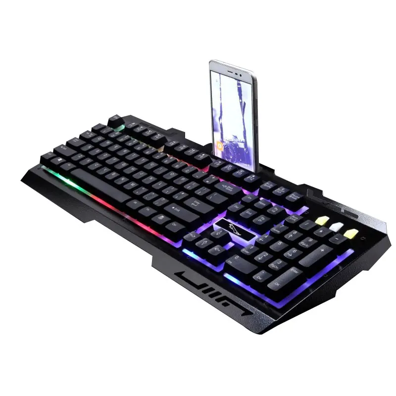 Плавающие кнопки механический ручной дизайн Clavier Gamer USB Проводная игровая механическая клавиатура и мышь набор водонепроницаемый светящийся