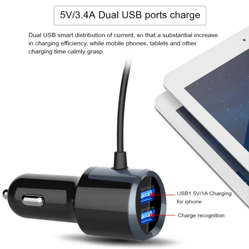Автомобильный беспроводной MP3 плеер BC30 Bluetooth 4 1 автомобильное зарядное