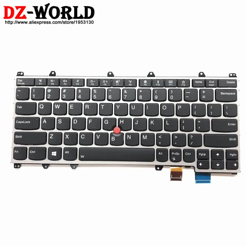 Новая Оригинальная английская клавиатура с подсветкой для Thinkpad X380 Yoga 4th 370