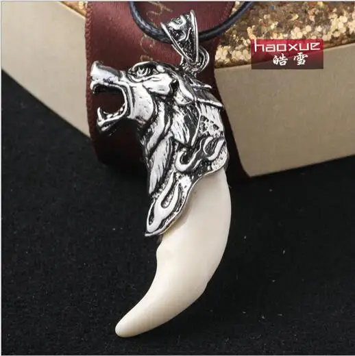 Ожерелье с подвеской в виде волка винтажное ожерелье из сплава волка|pendant for men|wolf
