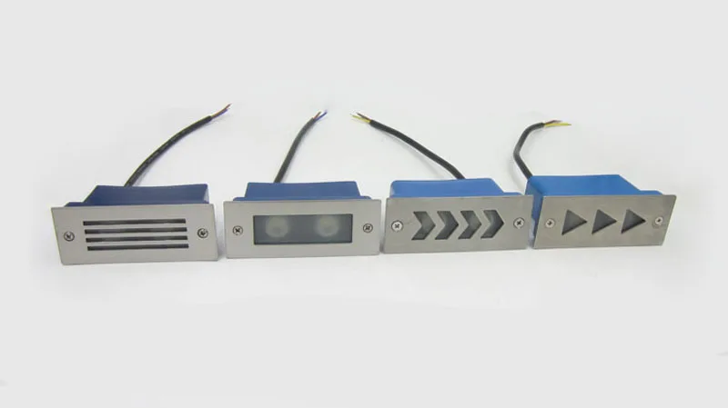(5 шт./лот) открытый Водонепроницаемый встраиваемые светодиодный угол стены Light 2
