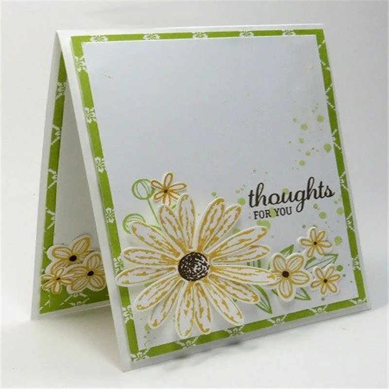 2 шт./компл. Хризантема головоломки углерода сталь травления тиснение Die для DIY