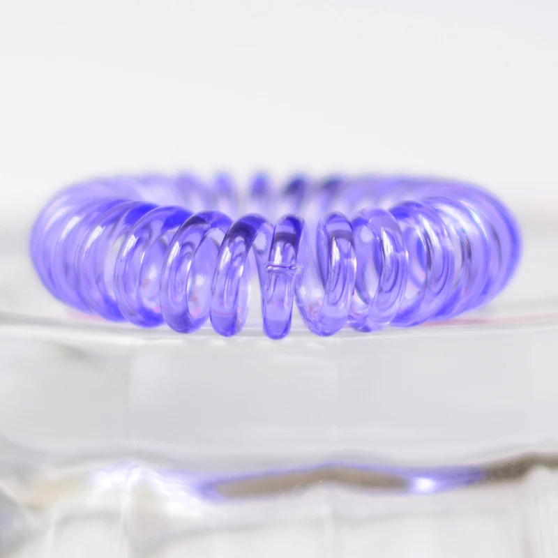 

original traceless hair rings Women Elastic sprial telephine wire hair rope multicolors hair rubber bands girls hair accessories
