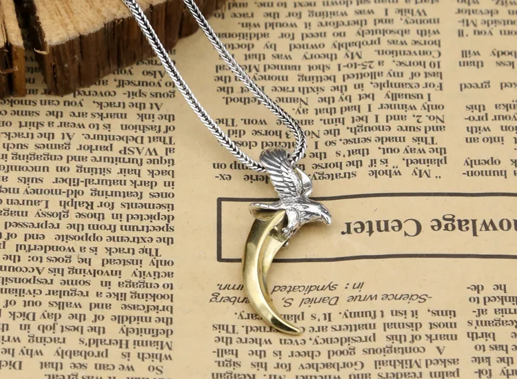 Серебряный Орел 925 пробы с латунью подвески в форме лап/когтей для ожерелья