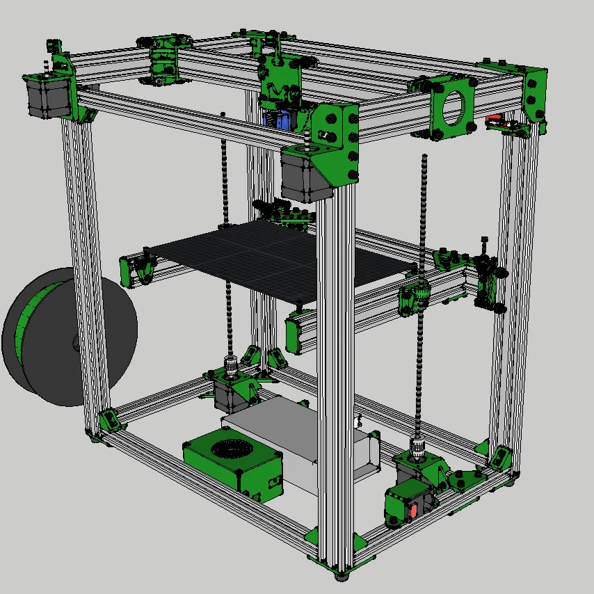D-Bot Core-XY 3d принтер v-слот рамка 300x300 мм 300x200 мм и механический комплект комбо с аппаратным обеспечением