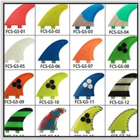Плавник для серфинга FCS II Tri fin set стекловолокно+ пластик нейлон nateral цвет артистки плавники(доска для серфинга) аксессуары