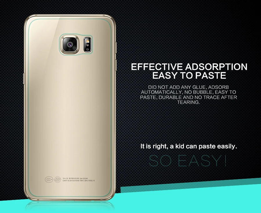 YKSPACE 9H 2.5D прозрачное заднее закаленное стекло для Samsung Galaxy S6 защита экрана от