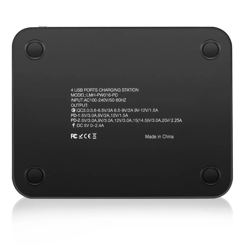4-Порты и разъёмы USB 3,1 Тип C Зарядное устройство 40 Вт Dual USB C PD зарядная станция Док-станция Зарядное устройство для iphone samsung huawei док-станции