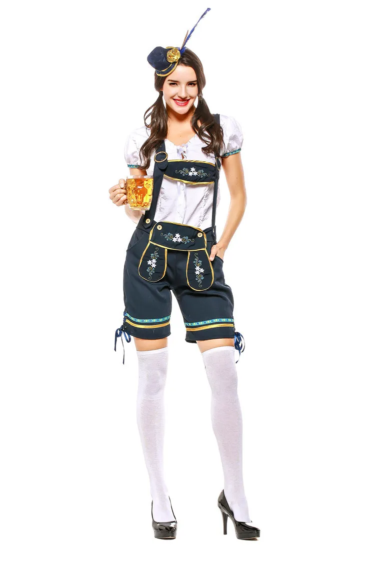 Роскошный костюм для немецкого фестиваля Октоберфест Lederhosen баварское пиво Featival мужчина женщина бар горничной наряд костюмы для пар