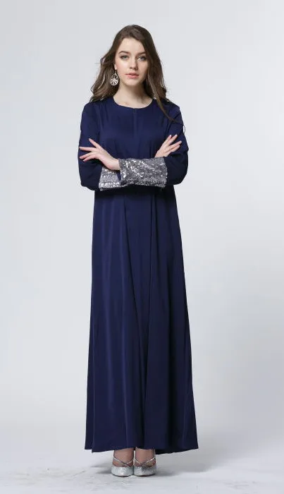 2017 новое поступление исламское мусульманское длинное платье для женщин Малайзия