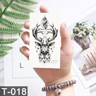 Водостойкие временная татуировка наклейки для звезды милый олень узор