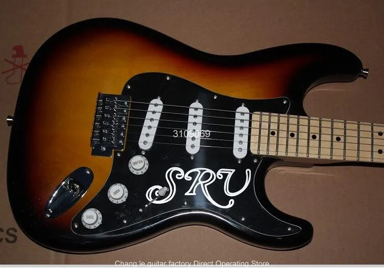 Китайская гитарная фабрика новая Кленовая грифельная доска 6 струн Tremolo ST sunset SRV