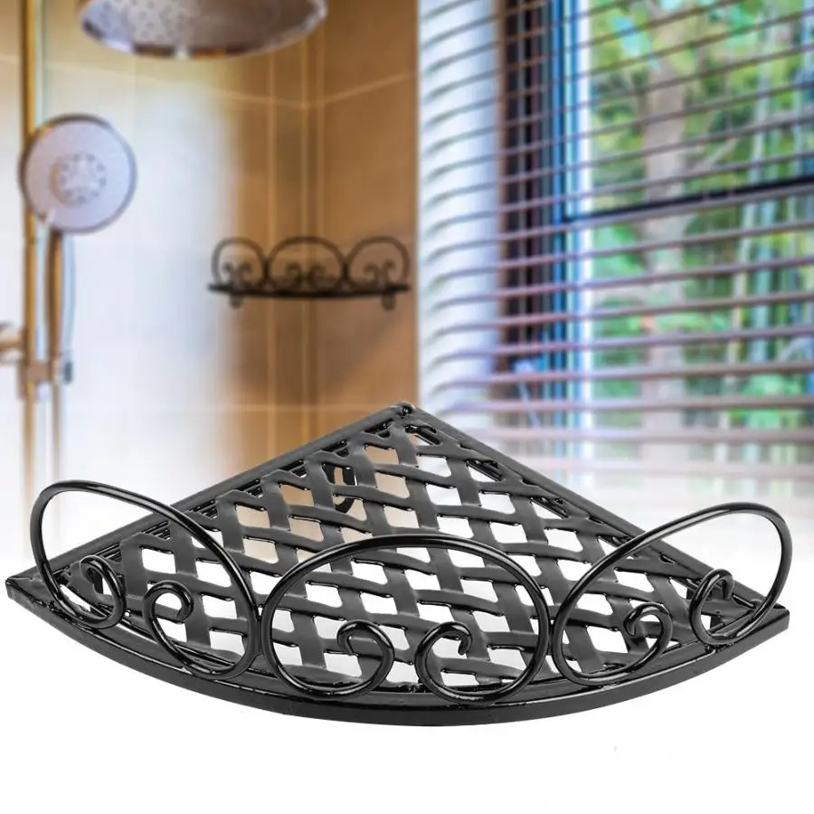 Железный художественный стеллаж для хранения держатель шампуня треугольная