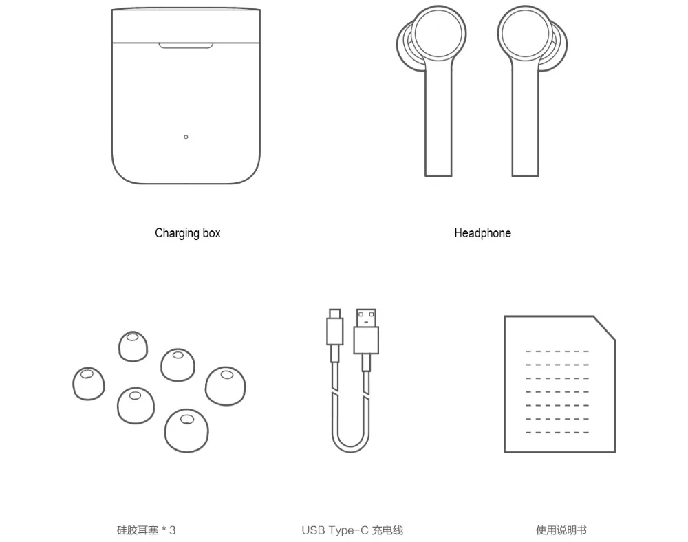 Наушники Xiaomi Air TWS Bluetooth в наличии наушники MI AAC HD шумоподавление сенсорная