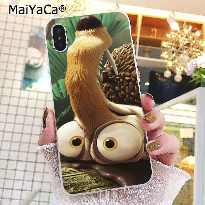 Мультяшный ледяной возраст чехол для телефона iphone 12 11 pro MAX X XS 6 6s 7 7plus 8 8Plus 5 5S SE XR 10 |