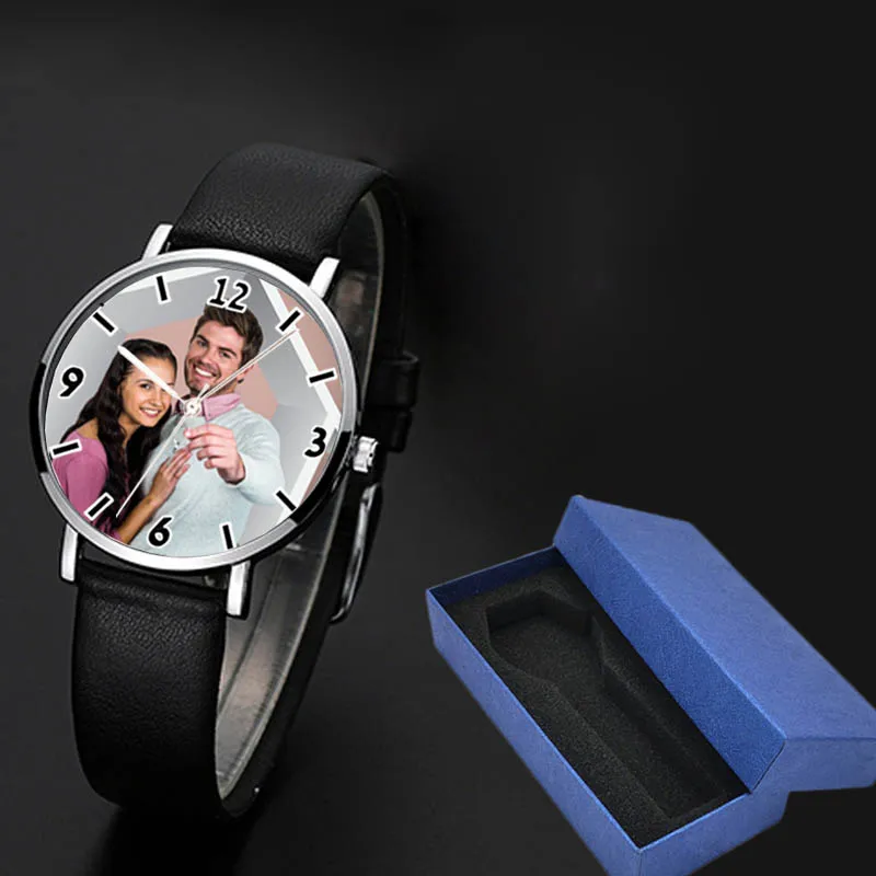 women A with box A4704 пользовательские часы женские мужские с принтом ваш рисунок часов пустые персонализированные часы DIY положить свою собственную фотографию/изображение/текст - Цвет: women A with box