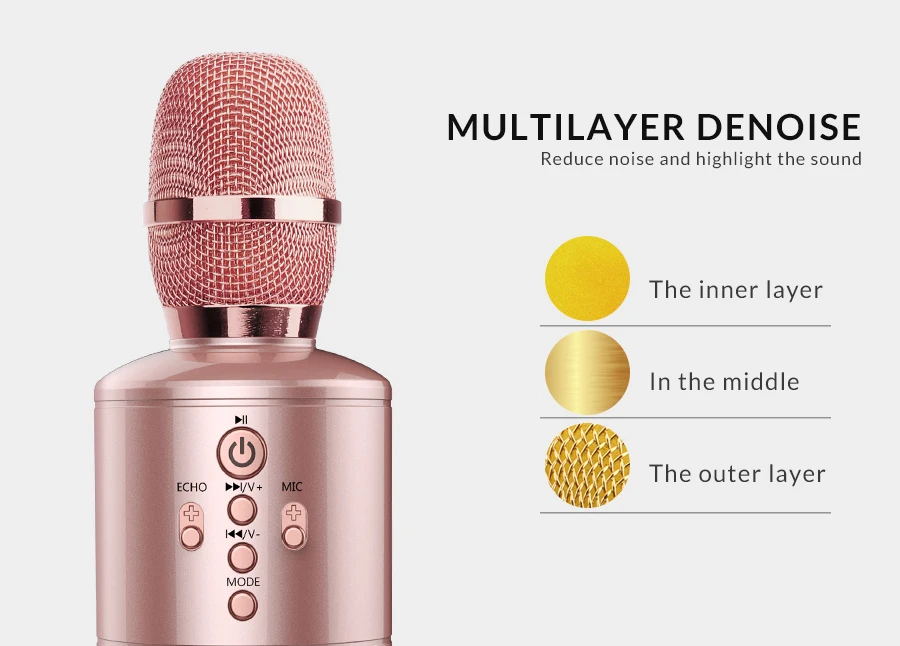 Bluetooth беспроводной ручной микрофон профессиональный плеер динамик семья KTV микрофон мобильный открытый вечерние колонки