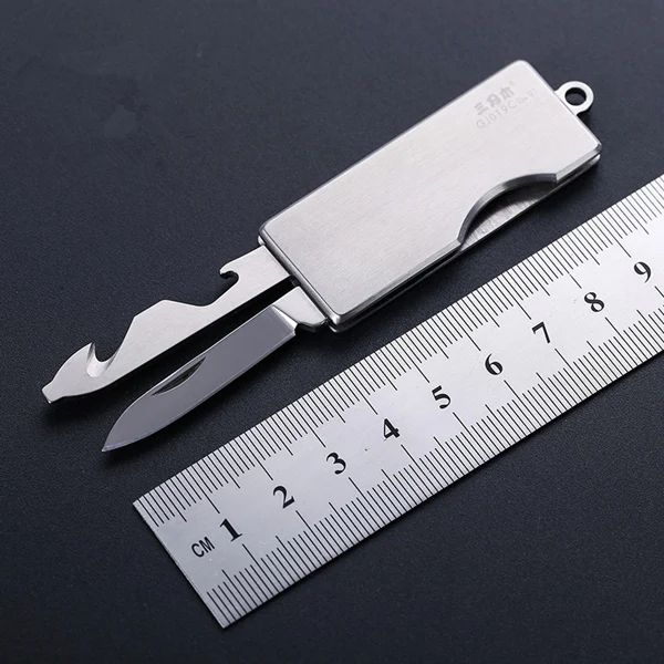 GJ019C Открытый 4Cr13 ультра-тонкие инструменты из нержавеющей стали подвесной брелок креативный карманный многофункциональный легкий складной инструмент карта - Цвет: GJ019C
