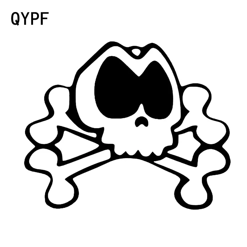 QYPF 13 7*11 2 см крутой кучу костей череп Графический стикер автомобиля винил