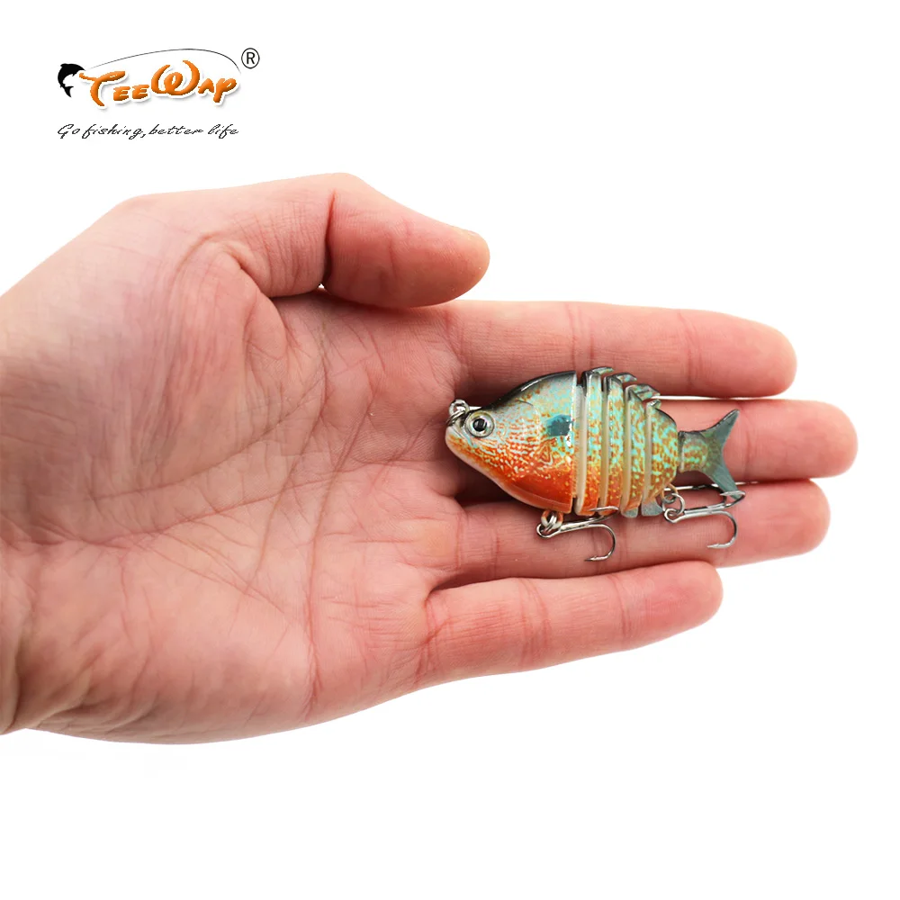 

Lifelike Fishing Lure 6 Segment Swimbait Crankbait Hard Bait Slow 9g 5cm Fishhooks Fishing Wobblers Tackle LD601