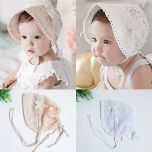 Cute Toddlers Baby Girl Flower Princess Sun Hat Cap Summer Cotton Bonnet Beanis Sunhats | Детская одежда и обувь