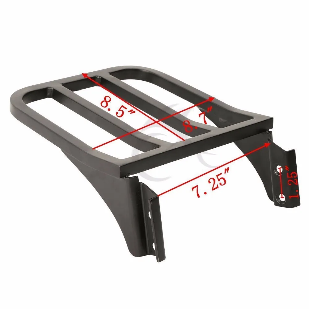 Motorcycle Black Sissy Bar Backrest Luggage Rack For Harley Softail Custom Heritage Springer Night Train FXSTC 1984-1999 | Автомобили и
