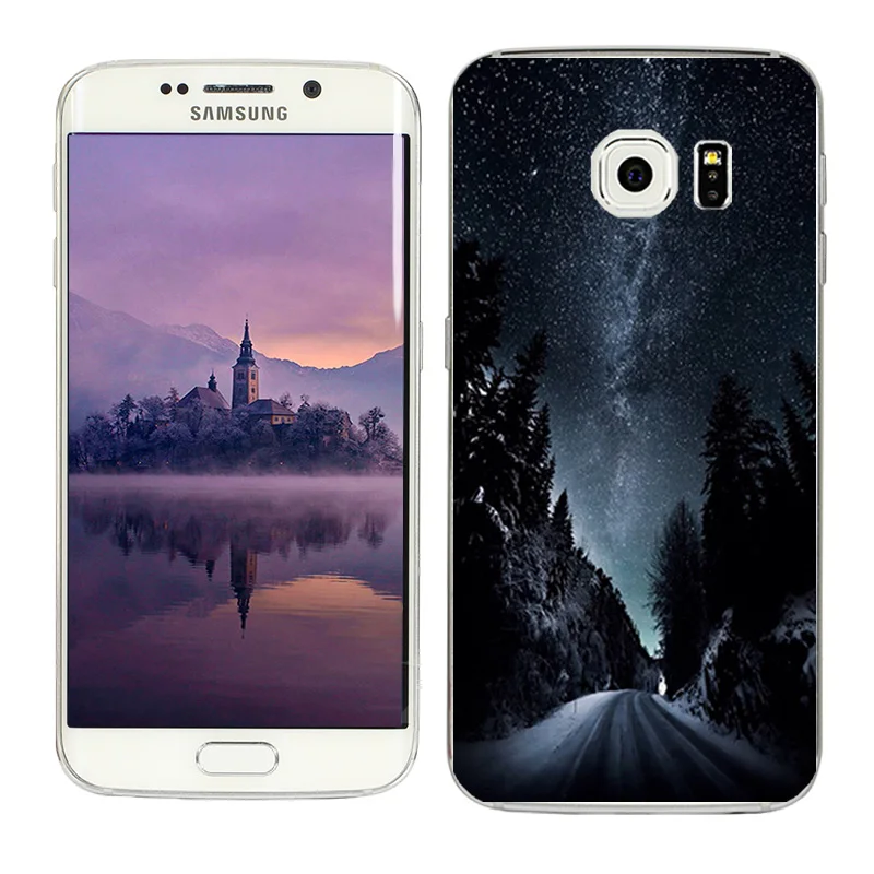 For Coque Samsung S6 Edge Case Soft TPU Back Beans Painted Cover for Galaxy edge Silicone G925 Matte Capa | Мобильные телефоны и