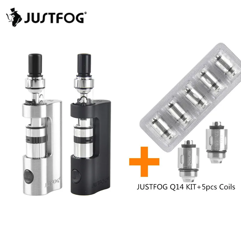 Набор электронных сигарет JUSTFOG Q14 Vape Kit 900 мАч батарейный блок мод добавить 1 8 мл