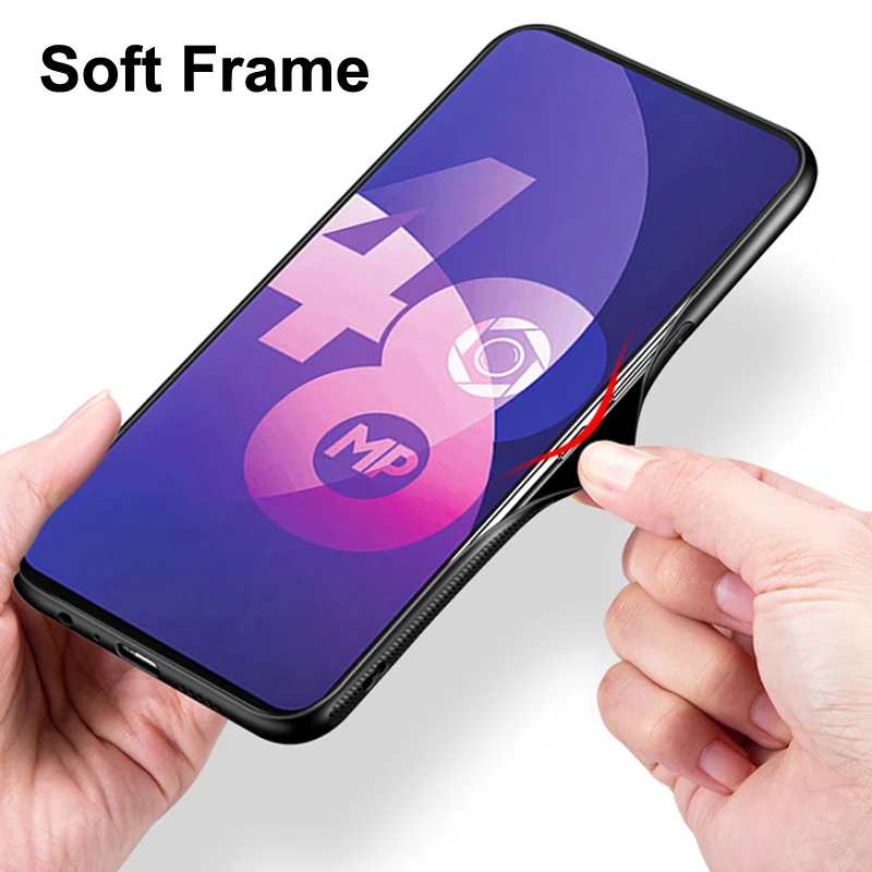 Чехол для OPPO F11 Pro однотонный чехол телефона из закаленного стекла F11Pro с