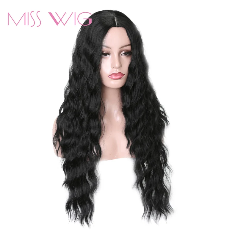 Miss wig длинные волнистые парики для черных женщин африканские американские