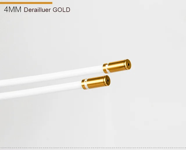 gold 4mm 100 шт. CNC 5 мм сдвиг тормозной кабель 4 мм MTB велосипед Derailluer корпус крышка линия внешний обжимные наконечники алюминиевое кольцо наконечник внутренний кабельный наконечник - Цвет: gold 4mm