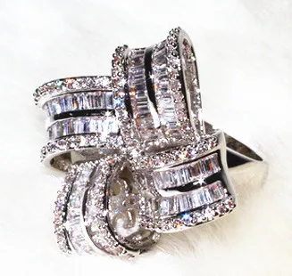 AAA циркон преувеличенный вращающийся пояс украшение кольцо галька 88 частиц Т