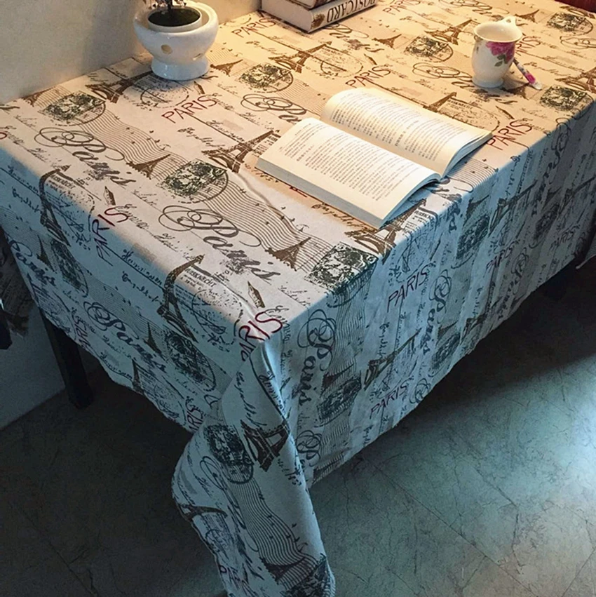Скатерти из хлопка и льна Декоративная скатерть для домашнего декора