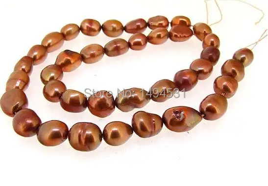 

Wholesale Pearl Jewelry Rice Freshwater Pearl Cultured Coffee Luster 7-8MM Gem Loose Beads Full Strand 15inches - Free Shipping