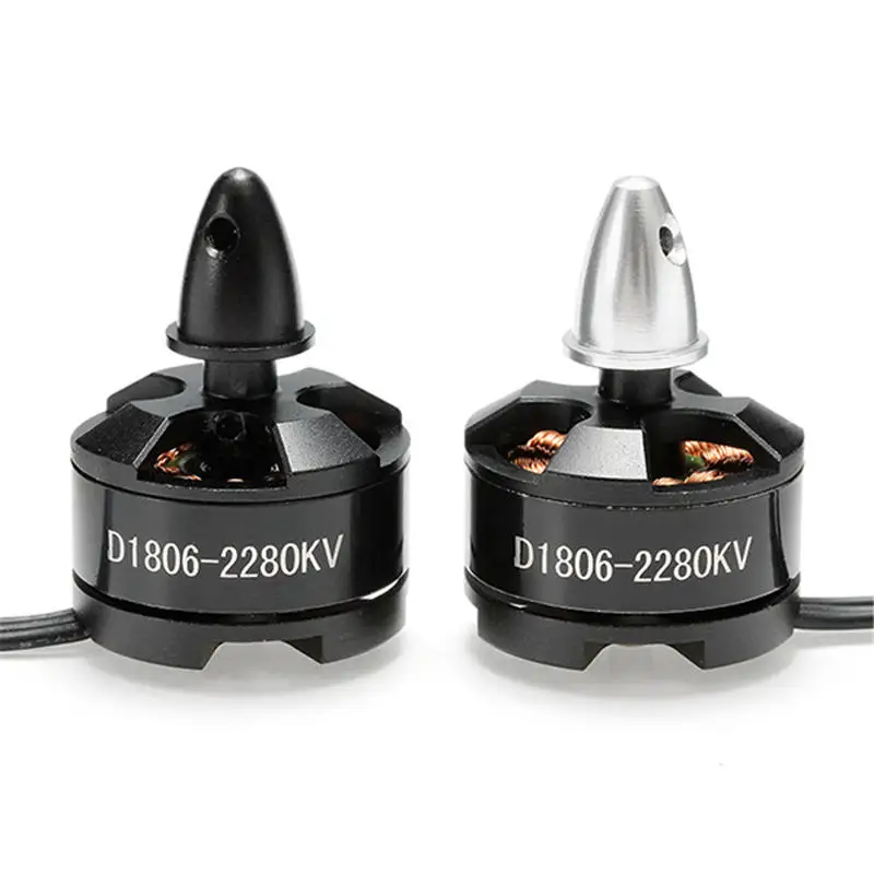 Черный бесщеточный мотор DXW D1806 2280KV 2 3S для гоночных дронов 200 210 220 250 FPV|cw ccw|frame rcdrone