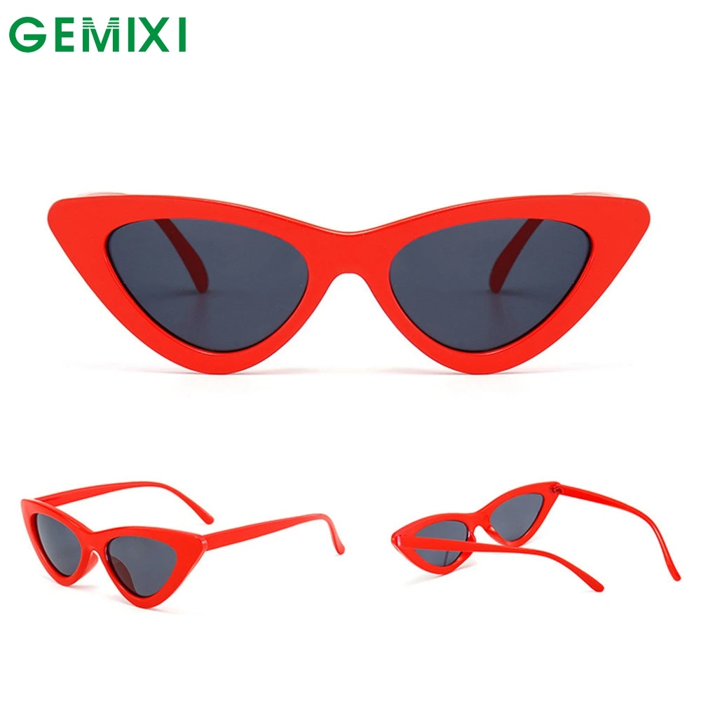 Солнцезащитные очки женские модные кошачий глаз 2019 ретро рамки брендовые