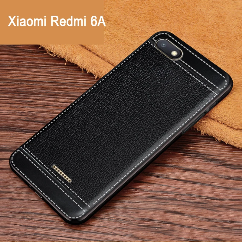 Чехол iSecret для Xiaomi Redmi 6A 6 Pro, кожаный мягкий черный силиконовый чехол для Xiaomi Redmi Note 6 Pro, чехол для Redmi 6 A