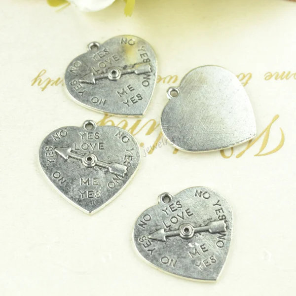 40 шт./лот винтажный металлический браслет из тибетского серебра подвески в виде