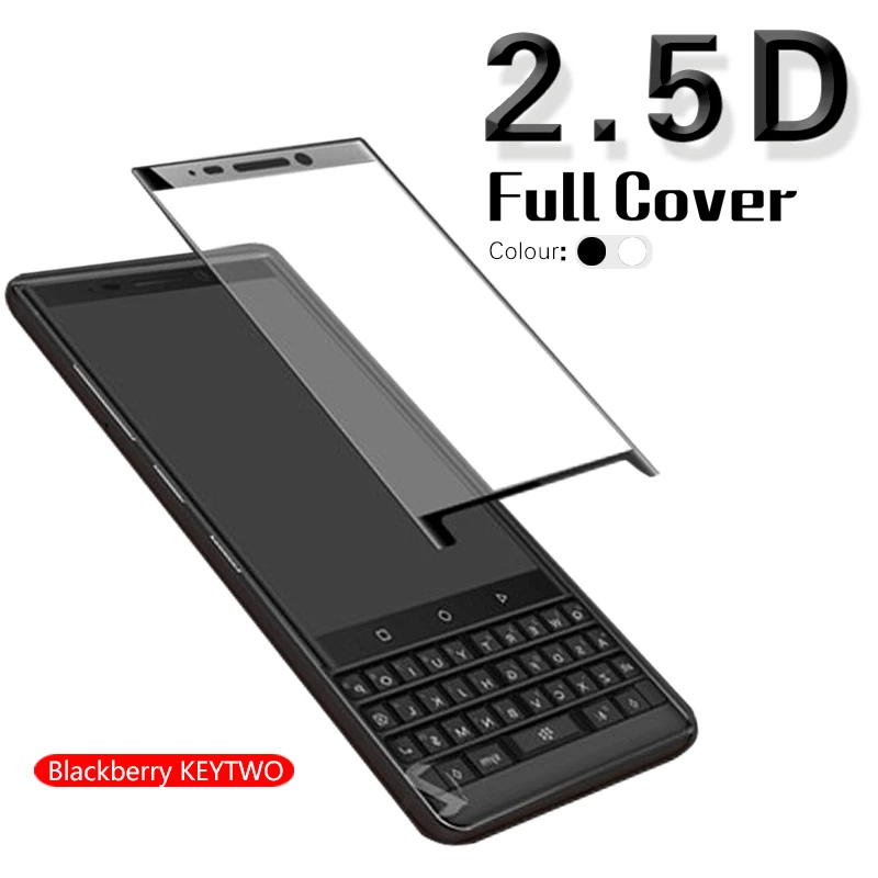 2.5D Arc полное покрытие закаленное стекло пленка для Blackberry KEYTWO защита экрана