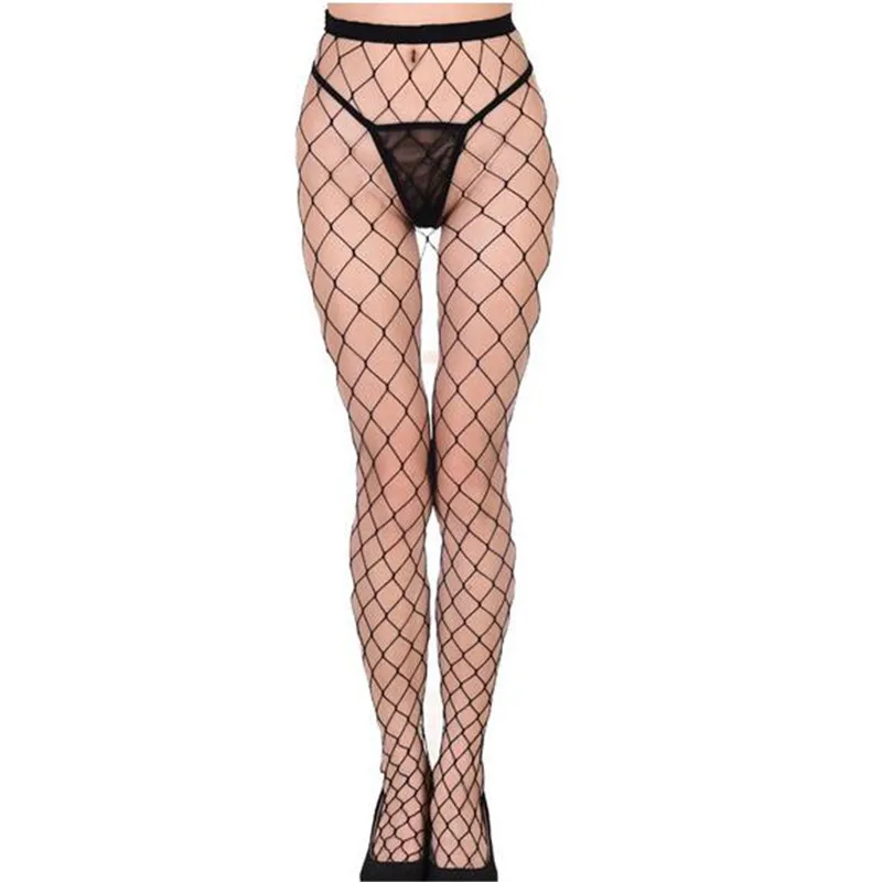 Новинка Модные женские сексуальные кружевные высокие чулки в сетку оптовая цена