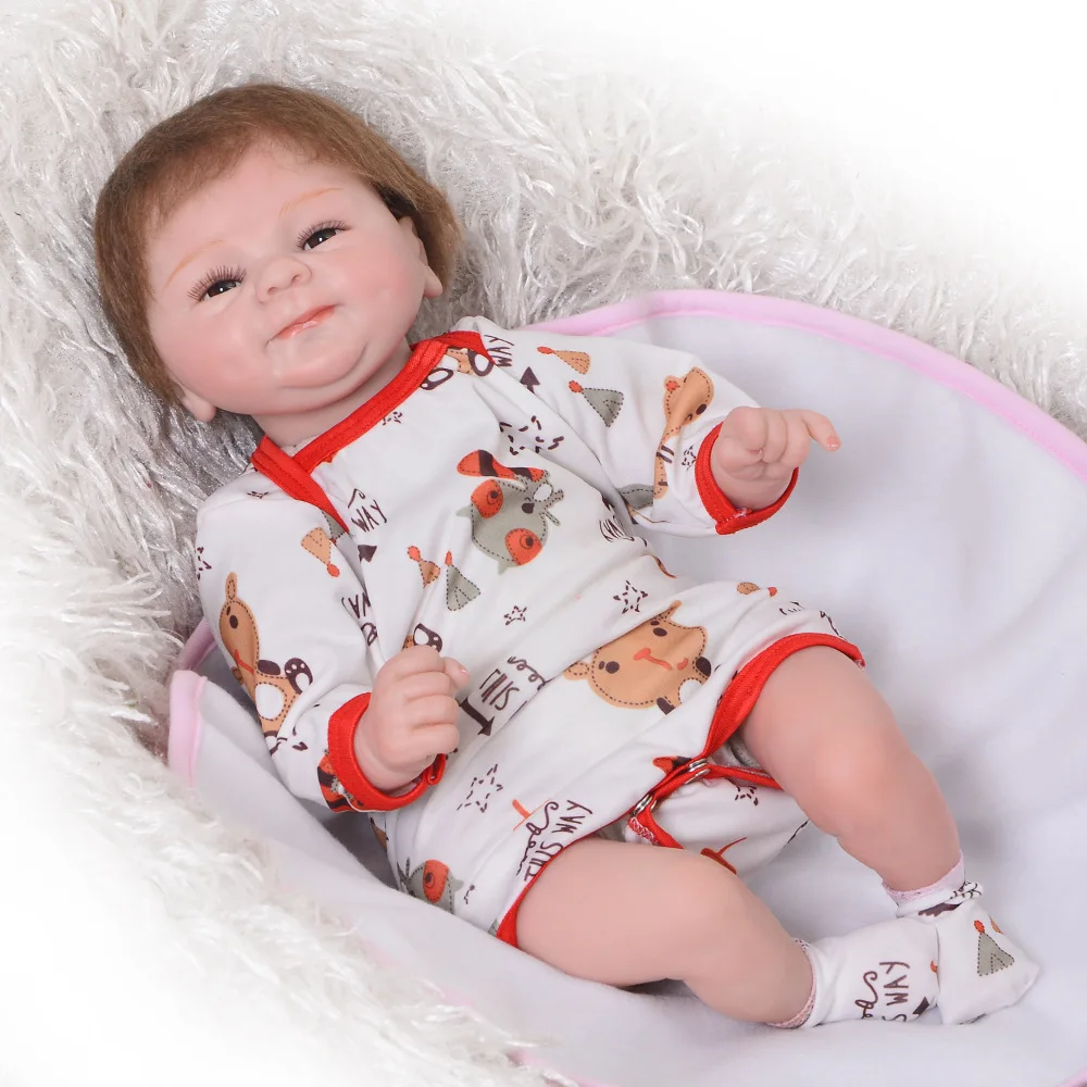 16&quot40cm reborn silicone baby dolls lanka hot sale handmade smile bonecas delicate Handmade DIY Xmas Gifts | Игрушки и хобби