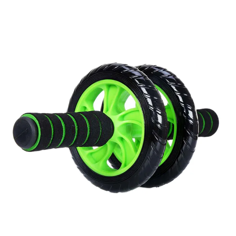 Спортивный тренажер для мышц абдоминальный гимнастический ролик Ab с ковриком