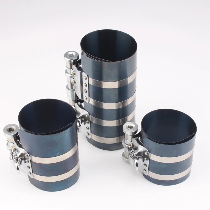 Инструмент для компрессора поршневого кольца двигателя автомобиля регулируемый